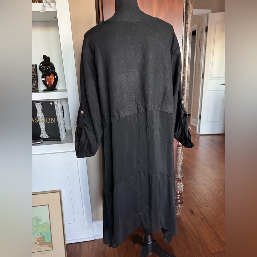 Liabella Linen Silk Blend Tunic Dress - Picture 6 of 15